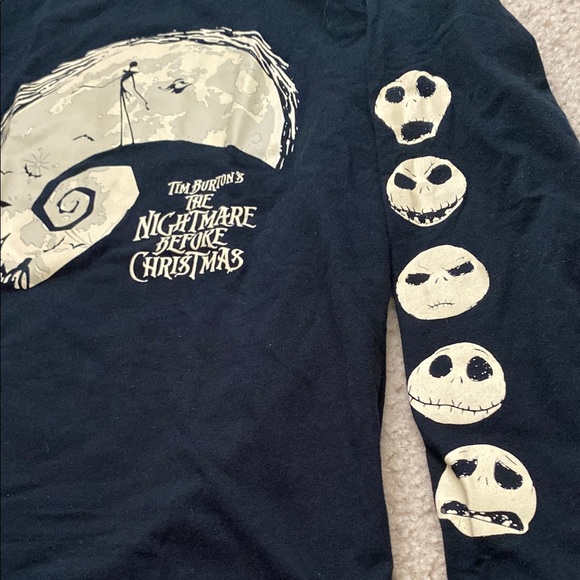 Disney Black and White Long Sleeve Shirt - The‎ Nightmare Before Christmas - Picture 3 of 3